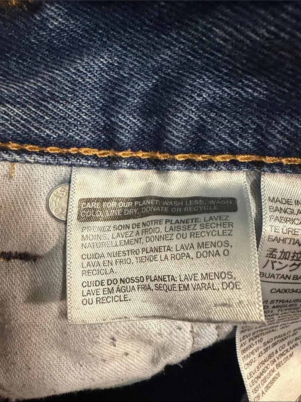 Levi's Men's Straight Blue Denim Jeans